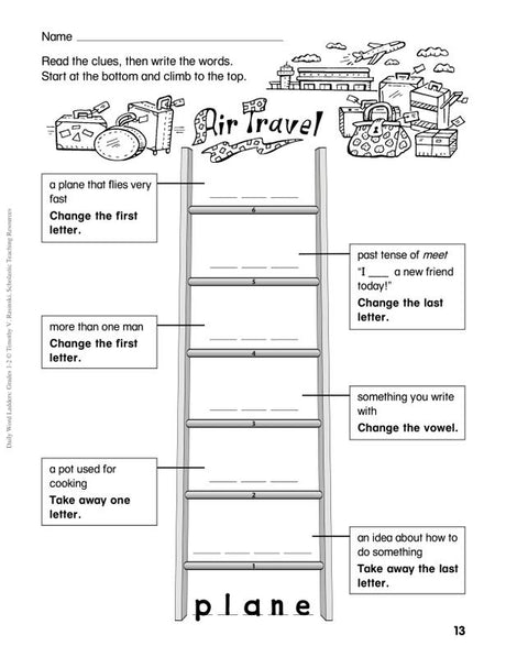 Daily Word Ladders: Grades 1–2