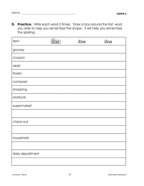 Remedia Publications Life Skills Activity Books, Set Of 6 Books