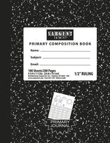 100 Sheets Hard Cover Primary Ruled Composition Notebook
