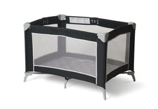 Sleep 'n Store™ Portable Play Yard Crib, Mod Plaid Graphite