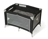 Sleep 'n Store™ Portable Play Yard Crib with Bassinet, Mod Plaid Graphite