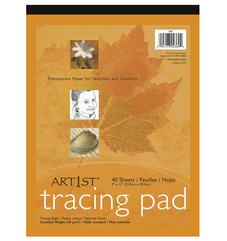 Art1st® Tracing Pads, 9" x 12", 40 Sheets
