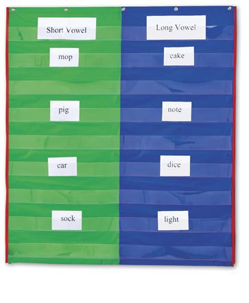2 & 4-Column Double-Sided Pocket Chart