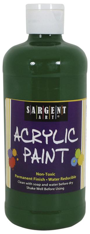 16 Oz Acrylic Paint - Green 