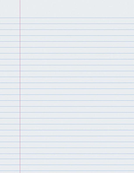 Composition Paper, 8 1/2″ x 11″, 3/8″ Ruled