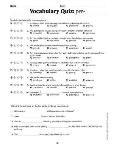 Prefixes And Suffixes