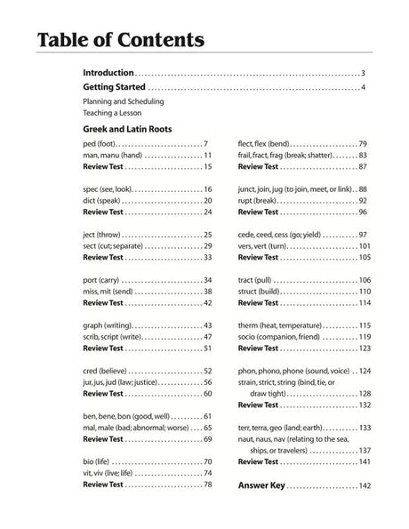 Greek And Latin Roots