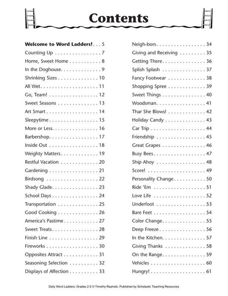 Daily Word Ladders: Grades 2–3