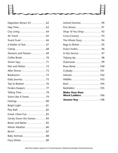 Daily Word Ladders: Grades 2–3