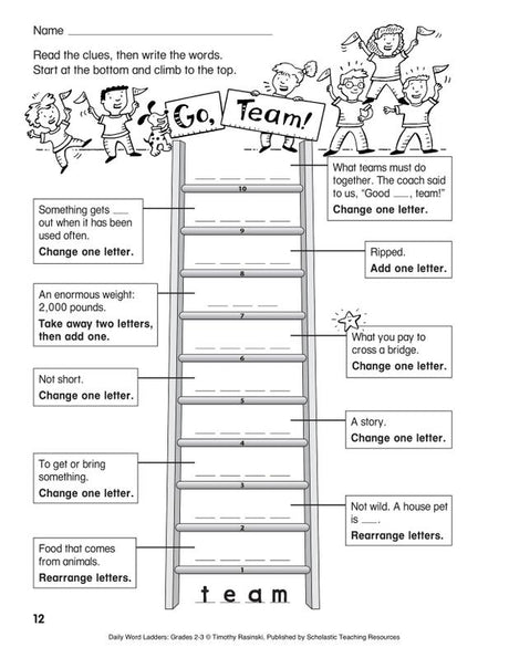 Daily Word Ladders: Grades 2–3