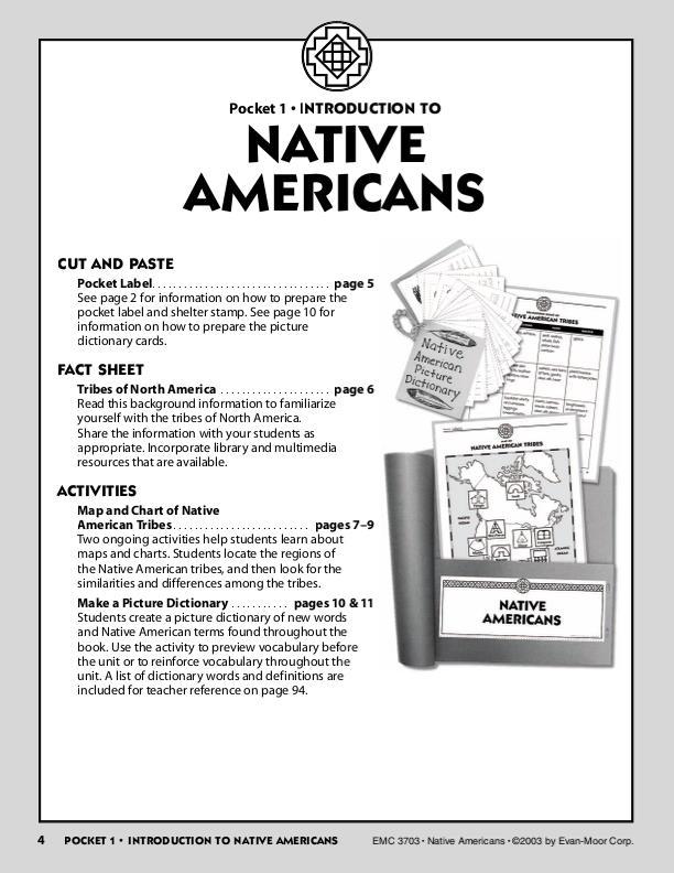 History Pockets, Native Americans