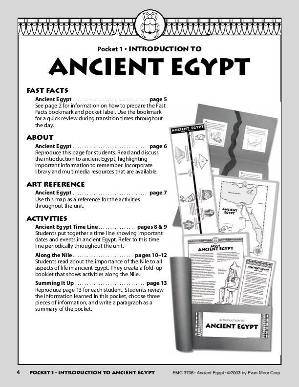History Pockets, Ancient Egypt