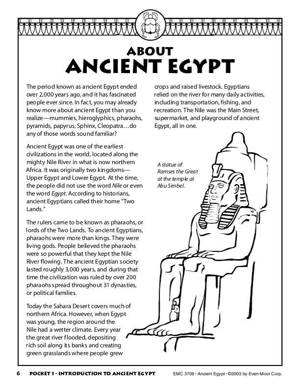 History Pockets, Ancient Egypt