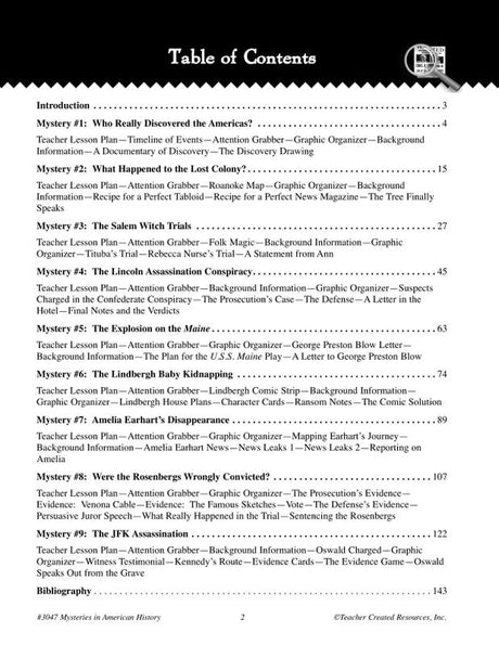 Mysteries in History: American History