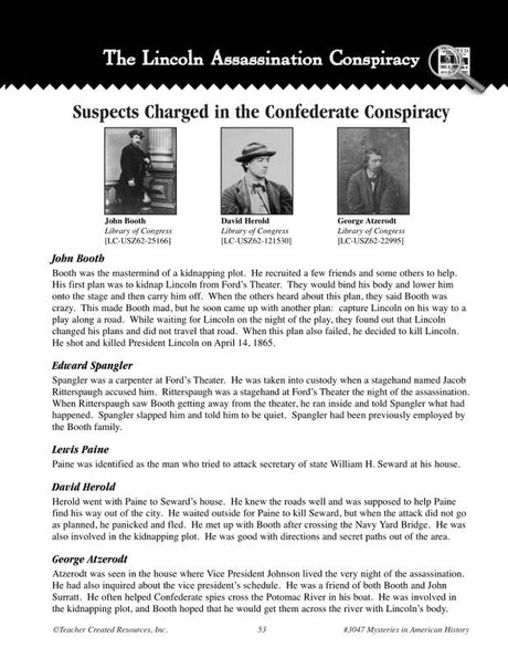 Mysteries in History: American History