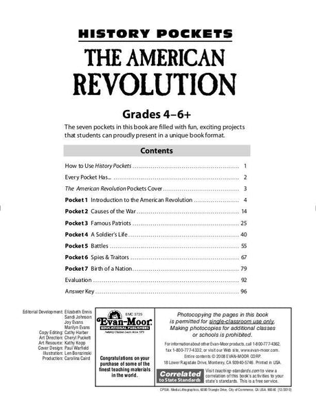History Pockets: The American Revolution