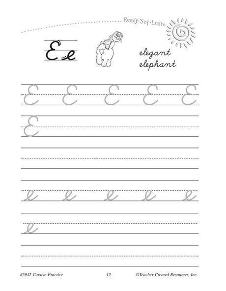 Ready-Set-Learn: Cursive Writing Practice Grade 2-3