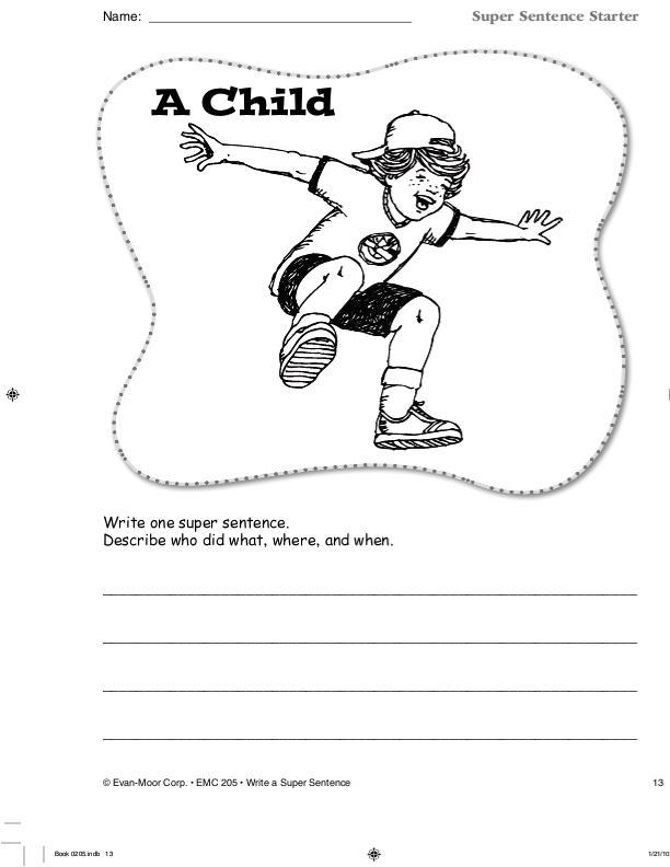 Write a Super Sentence