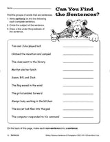 Writing Fabulous Sentences & Paragraphs