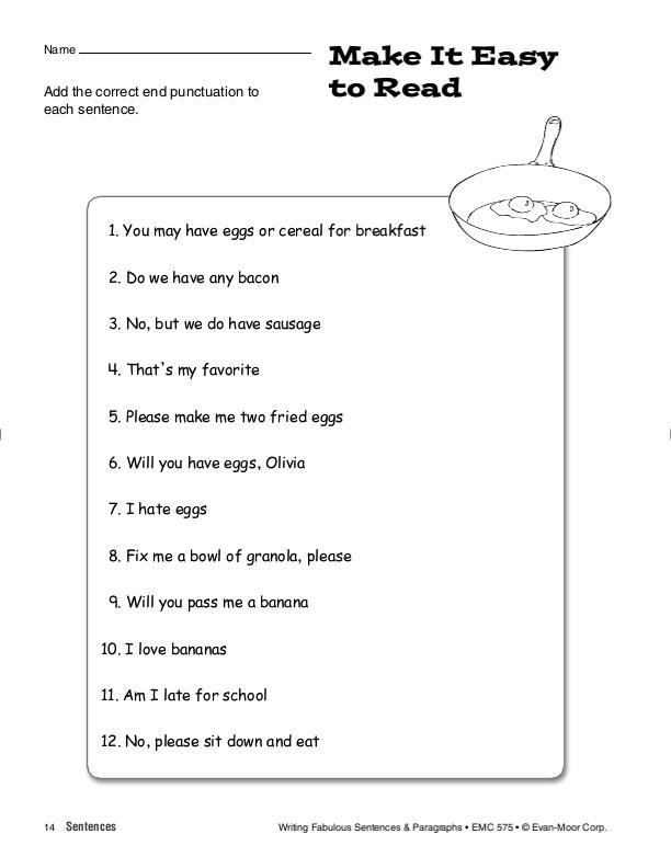 Writing Fabulous Sentences & Paragraphs
