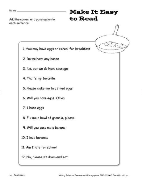 Writing Fabulous Sentences & Paragraphs
