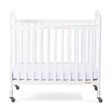Next Gen Serenity® Compact Fixed-Side Crib, Clearview, White