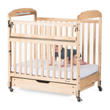 Next Gen Serenity® Compact SafeReach® Crib, Clearview, Natural