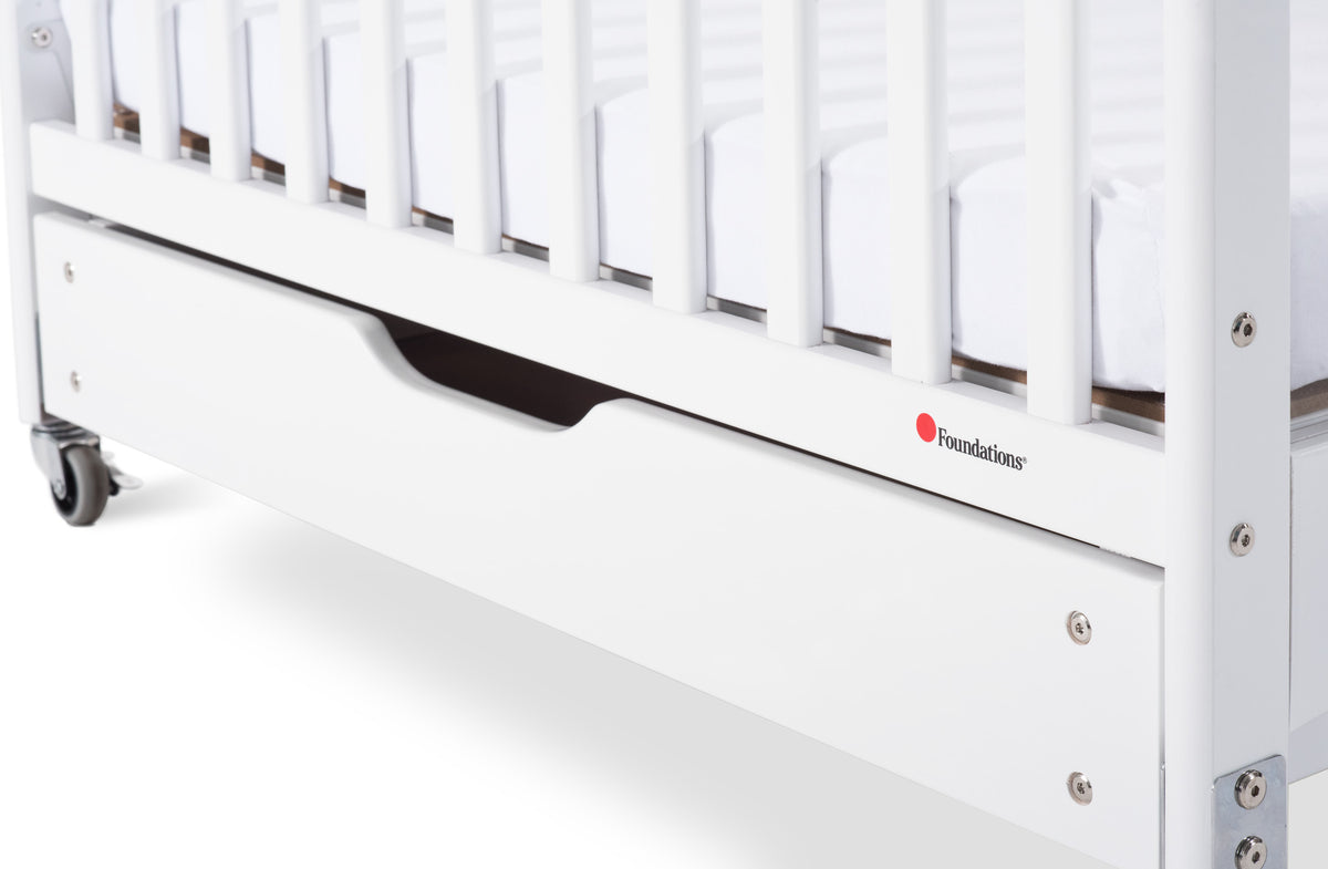 Foundations® EZ Store™ Drawer with MagnaSafe Latch for Compact Next Gen Serenity® Cribs, White