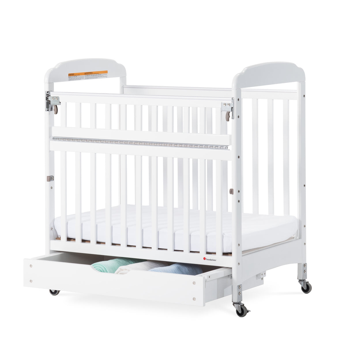 Foundations® EZ Store™ Drawer with MagnaSafe Latch for Compact Next Gen Serenity® Cribs, White