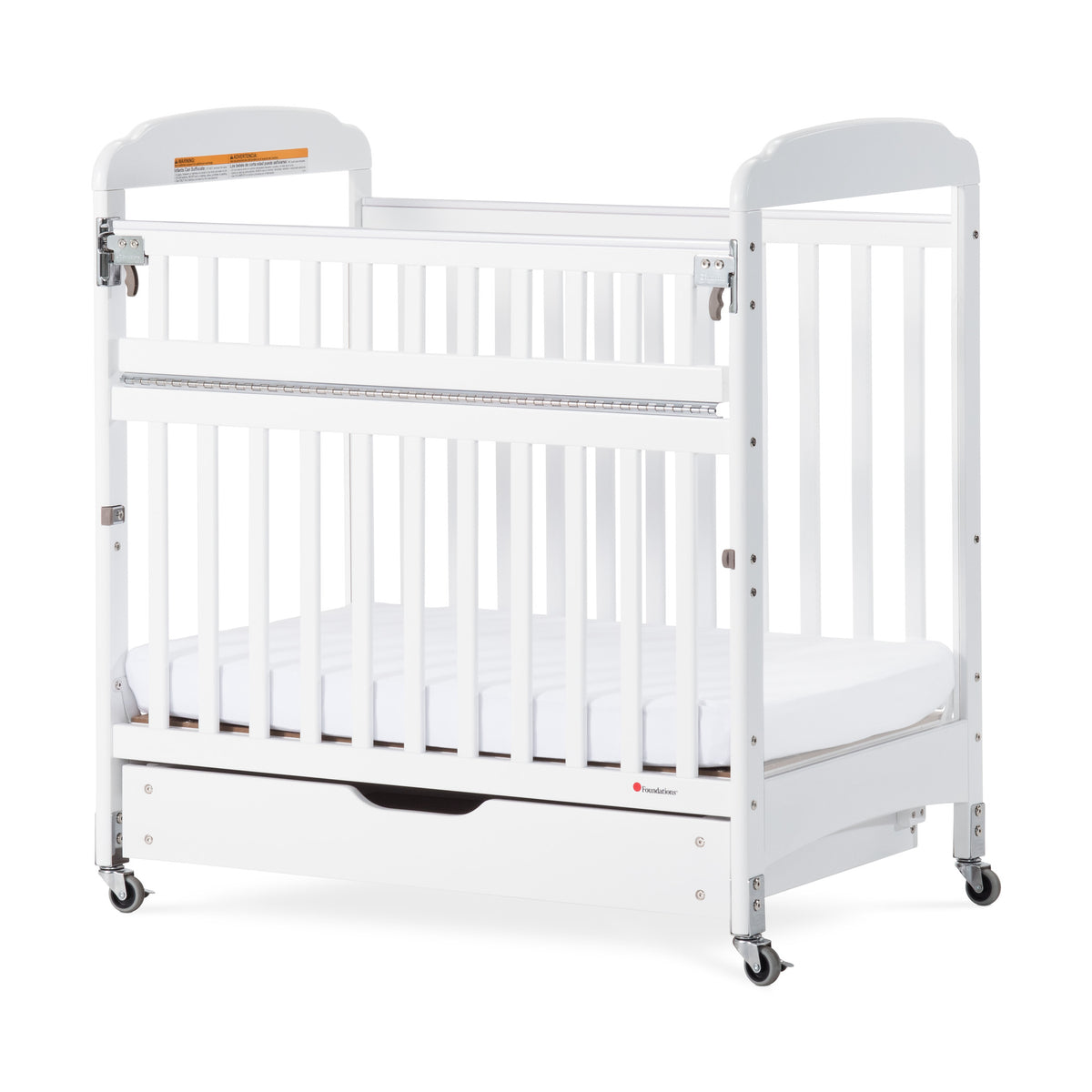 Foundations® EZ Store™ Drawer with MagnaSafe Latch for Compact Next Gen Serenity® Cribs, White