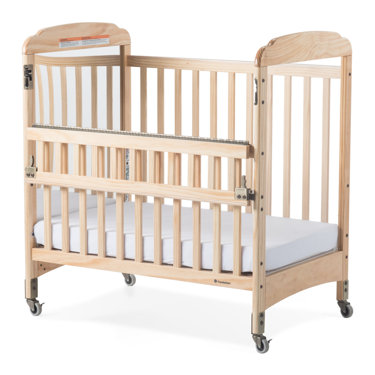 Next Gen Serenity® Compact SafeReach® Crib, Mirror, Natural