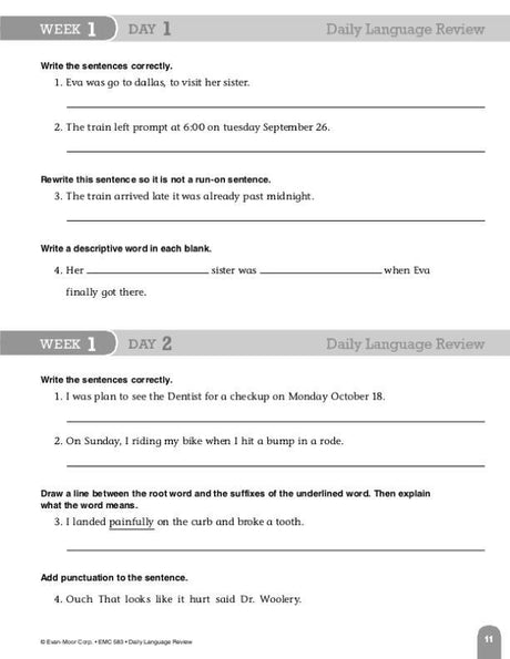 Daily Language Review, Grade 5