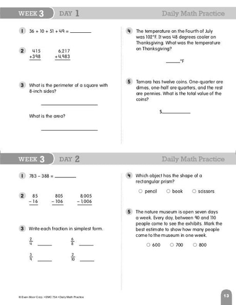 Daily Math Practice, Grade 5