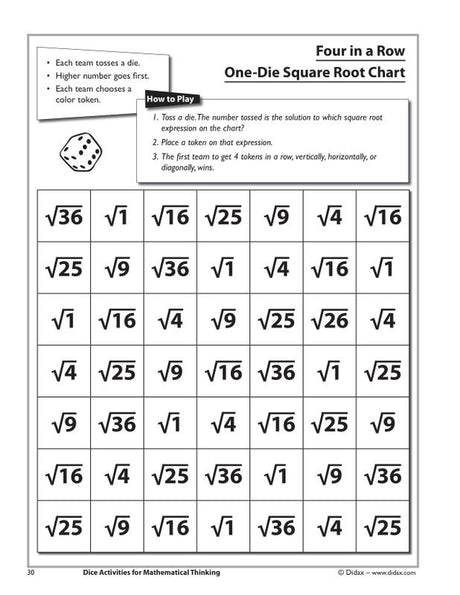 Dice Activities for Mathematical Thinking