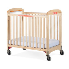Next Gen First Responder® Evacuation Fixed-Side Crib, Clearview, Natural