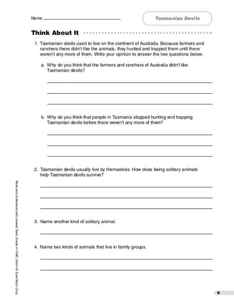 Read & Understand with Leveled Texts, Grade 4