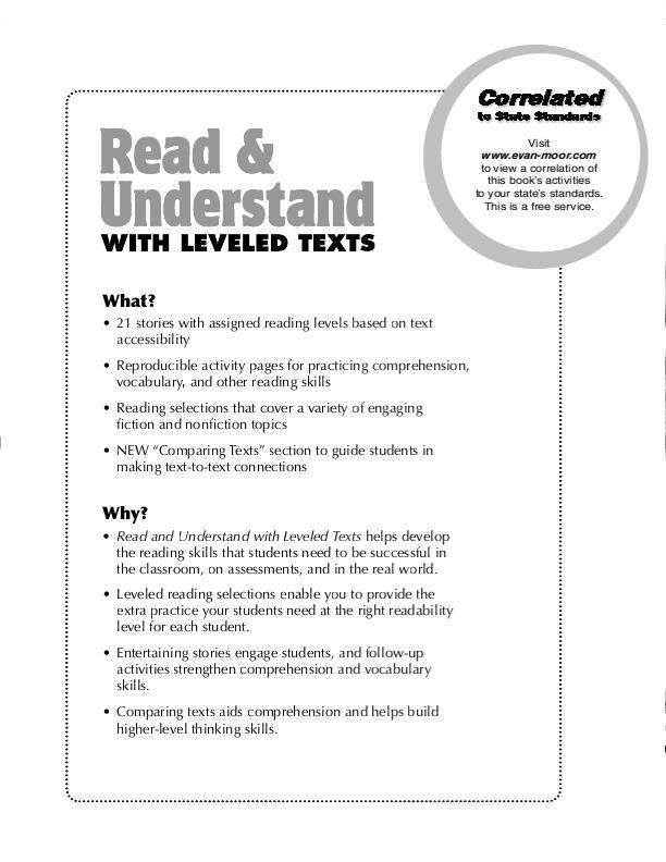 Read & Understand with Leveled Texts, Grade 5