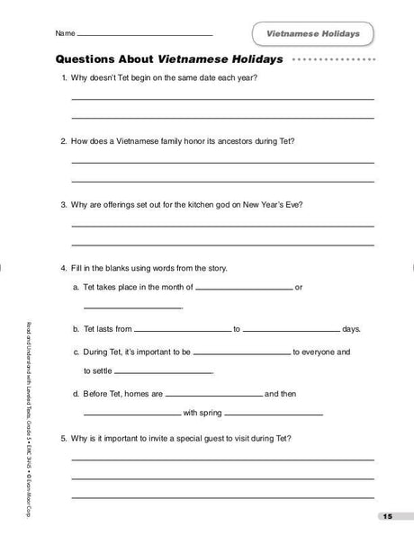 Read & Understand with Leveled Texts, Grade 5