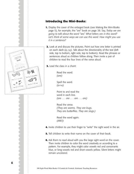 100 Sight Word Mini-Books