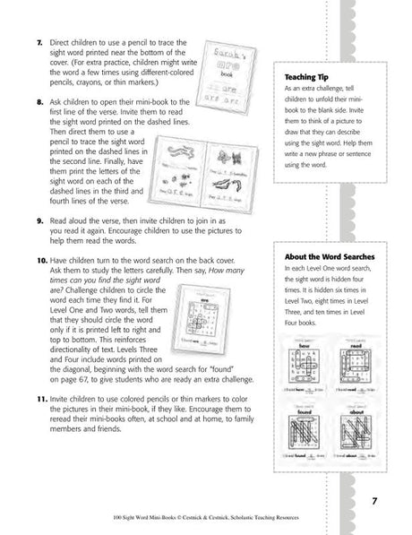 100 Sight Word Mini-Books