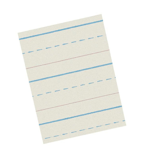 Ruled White Newsprint Ream, 11″ x 8 1/2″ Grade 1