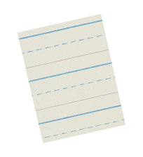 Ruled White Newsprint Ream, 11″ x 8 1/2″ Grade 1