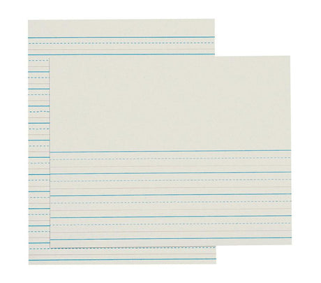 Ruled White Newsprint Ream, 8 1/2″ x 11″ Grades 2 & 3