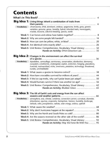 Daily Science, Grade 6+