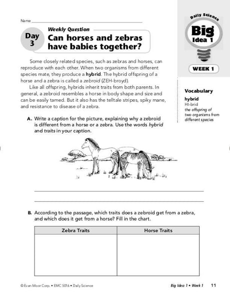 Daily Science, Grade 6+