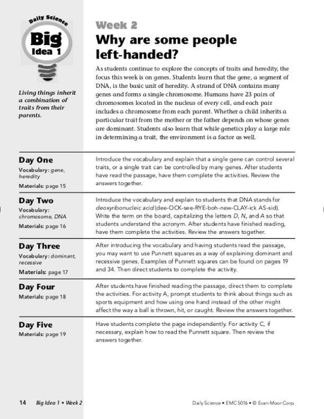 Daily Science, Grade 6+