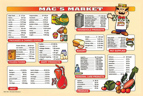Remedia Publications Real Life Math Series: Market Math Activity Book