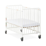 Chelsea™ Compact Steel Non-Folding Crib, Slatted, 4" Evacuation Casters