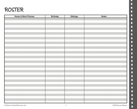 The Lesson Planner Lesson Plan Book