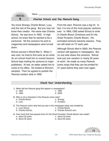 Daily Warm-Ups: Nonfiction Reading Grade 3